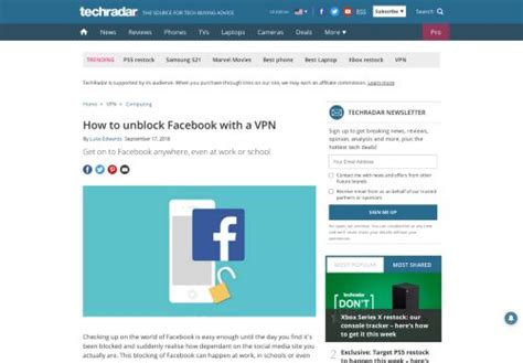 how to login facebook using vpn